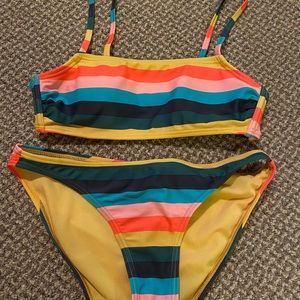 Striped bikini